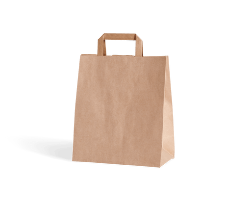 Sac en papier kraft haut pour vente à emporter