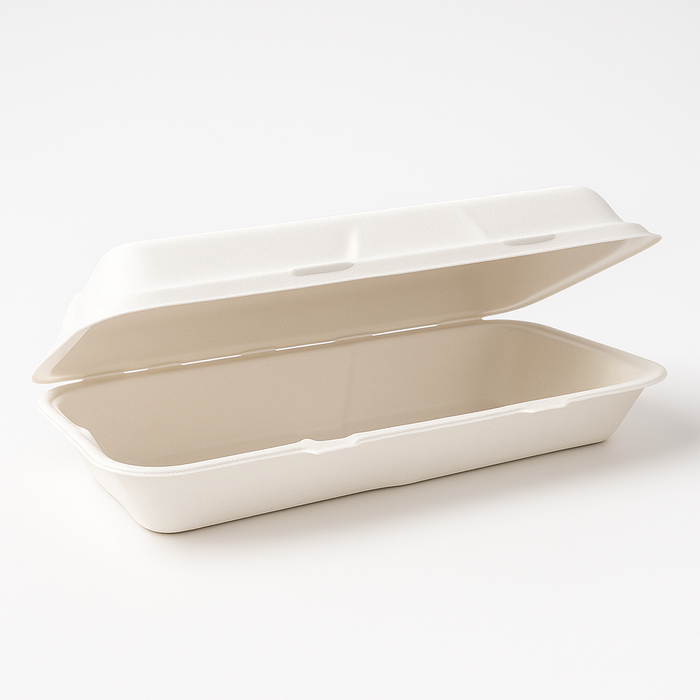 Boîtes à menu en canne à sucre demi-format 31×14,5×6 cm