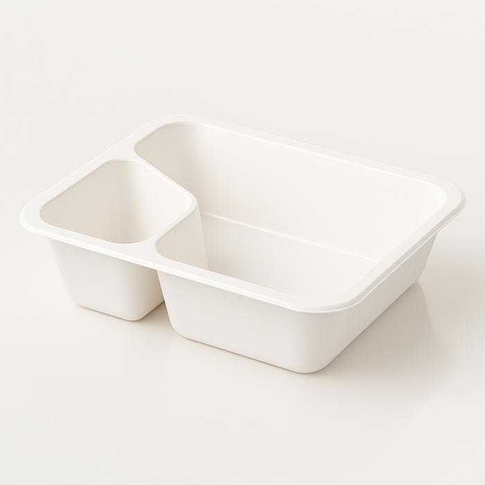 Récipient alimentaire refermable en plastique, blanc, Colt, 227x178x50 mm