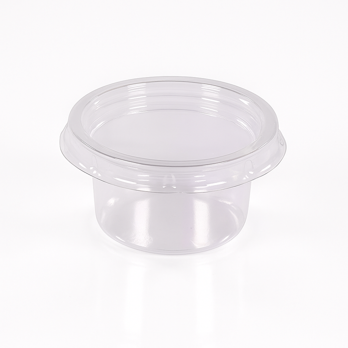 Récipient à sauce rPET sans couvercle, transparent 45/60 ml