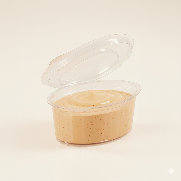 Récipient à sauce avec couvercle, 50 ml